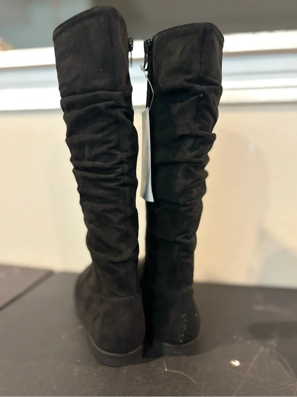 New Cat & Jack Fran Girls' Scrunch Knee High Boots Youth Little Girls Size 13